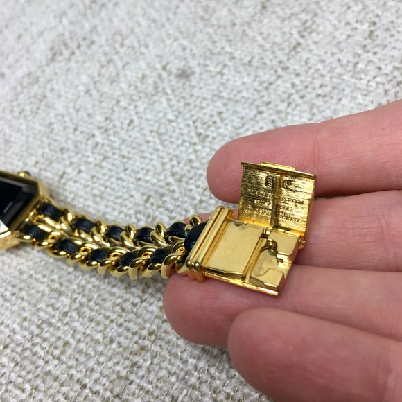 Authentic CHANEL Premiere watch gold black Large size - Picture 8 of 16